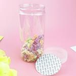 Foam Gasket Clear 450ml Plastic Food Storage Jars For Dry Food Snacks for sale