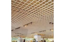 China Customized Aluminum Open Cell Grid Ceiling , Metal Slat Grille Ceiling Panels supplier