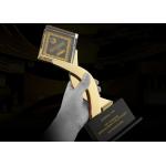 Crystal & Zinc Alloy Custom Made Trophy For Quarterly Awards Ceremony for sale