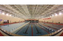 China Low Carbon Prefabricated Steel Structures Steel Bolt Ball Structure Frame Swimming Pool supplier