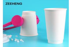 China White Double Wall Paper Coffee To Go Cups High Class Disposable 12oz 400ml supplier