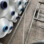 Soft 100% Ring Spun Polyester Yarn For Industry Textile Production for sale