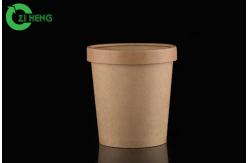 China Kraft paper with an internal coating soup cup 780ml with paper vented lid supplier