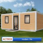Fast Installation 20FT Expandable Container House 40 Year Lifespan 6t Weight for sale