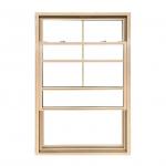 62mm Single Hung And Tilt Window White Black Color With PVC Grids for sale