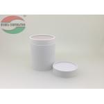 White Round Paper Box for Coffee , Cardboard Tube Packaging With Paper Lid