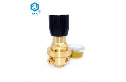 China 25bar Low Pressure Brass Hydrogen Gas Reducer with One Gauge supplier