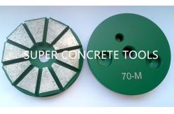 China 10 Seg 3″ Polar Magnetic System Metal Bond Diamond Grinding Floor Surface Prep Pucks Tools supplier