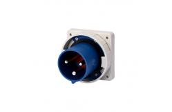 China Three Phase 63A 220V IP67 Waterproof Panel Mounted Plug Nickel Plated supplier