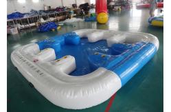 China 6 Person Floating Island , Inflatable Island Rafts For River and Ocean supplier