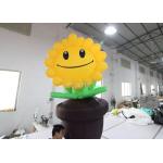 EN14960 Commercial Cartoon Inflatable Sun Flower For Advertising for sale