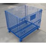 TLWY Be Reused 50*50mm Foldable Wire Mesh Container Cage With Wheel for sale