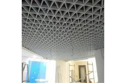 China Airport Aluminum Metal Ceiling Grid 100*100*100 Triangular Open Cell Ceiling supplier