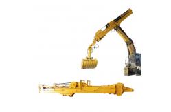 China 0.4-2.5cbm Excavator Attachment Hydraulic Telescopic Arm With Clamshell Grab supplier
