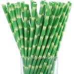 Commercial Wedding Decorative Paper Straws Customer Printed Coloured Paper Straws for sale