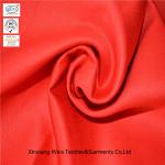 Red Cotton Non Flammable Workwear 16s*10s Fireproof Fabric for sale