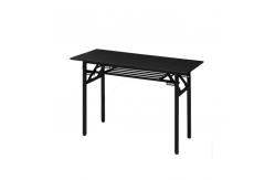 China Scratch Resistant Office Computer Training Table 	Black Wooden Customized Sizes supplier