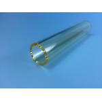Yellow Transparent Quartz Tube Samarium Doped High Temperature Shock Resistance