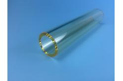 China Yellow Transparent Quartz Tube Samarium Doped High Temperature Shock Resistance supplier