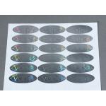 3D Anti Counterfeit Sticker / Silver Label Stickers Scratch Off With Security Code