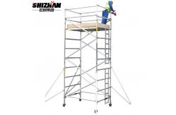 China H FRAME Construction Site Lightweight Aluminum Scaffolding With Clamps supplier