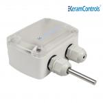 PC and ABS PT100 class A wall mounted temperature sensor transmitter