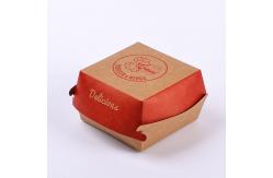 China Customized Clam Shell Eco-friendly Kraft Paper Food Grade Packaging Burger Box supplier