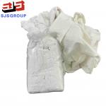 Industrial Cleaning White T Shirt 100 Cotton Rags With No Zipper for sale