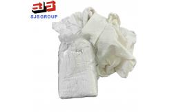 China Industrial Cleaning White T Shirt 100 Cotton Rags With No Zipper supplier