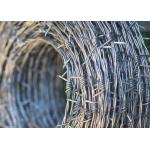 Rust Resistance 500 Meters  Single Strand Hot Dipped Galvanized Barbed Wire for sale