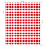 3ply Red And White Gingham Paper Napkins , 25x25cm Paper Beverage Napkins for sale
