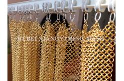 China Chainmail Metal Weld Wire Odm Ring Mesh Curtain For Ceiling Treatment Drapery supplier