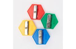 China 8mm Simple Plastic Handheld Pencil Sharpener One Hole supplier