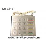 Stainless Steel Panel Mount Kiosk Metal Keypad with USB Interface Vandal Proof for sale