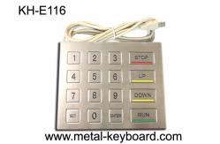 China Stainless Steel Panel Mount Kiosk Metal Keypad with USB Interface Vandal Proof supplier