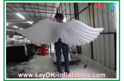 China White Inflatable Wing With Led Lighting 1m / 1.5m Customized supplier