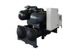 China Double Compressor Water Chiller Units , Hermetic Screw Throttle Water Cooled Chiller supplier