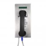 Bank Service Wall Mounted Telephones With Armored Cord And ABS Material Handset for sale