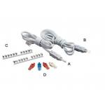 2 Core / 4 Core Plug Krone Test Cord Network Cable Telecom With Alligator Clips for sale
