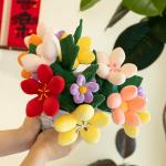 Flower Variety 10x30cm Bouquet Wedding Dolls Fun Realistic Handheld Plush Flowers for Girls Romantic Gifts for sale