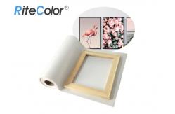 China Large Format Polyester Canvas Rolls Aqueous Blank Matte Inkjet Printing supplier