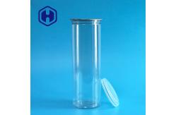 China Ring Pull Empty Disposable Clear Plastic Cans With Easy Open Lid Cookie Packaging supplier