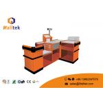 201 Ss Supermarket Checkout Table Customoized Smooth Powder Coating Pegboard for sale