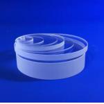 Clear Transparent Circular Fused Quartz Glass Plate For Optics Manufacturing