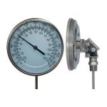 WSS Adjustable Bimetal Thermometer With Screw Or Flange Connection for sale