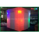 Inflatable Tent Different Color Light Inflatable Photo Booth / Portable Inflatable Cube Photobooth Tent With 2 Doors for sale