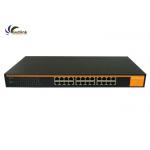24 Gigabit 30W Fiber Optic POE Switch for sale