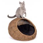 Washable Hanging Cat Bed Wicker For Medium Indoor Cats for sale