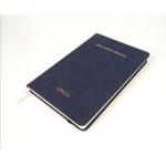 Sturdy Elastic Band Time Schedule Planner , Suede Feel Synthetic Leather Agenda Planner for sale