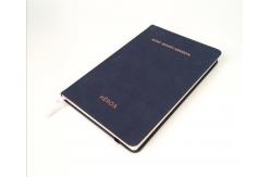 China Sturdy Elastic Band Time Schedule Planner , Suede Feel Synthetic Leather Agenda Planner supplier